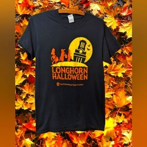 Longhorn Halloween Black T-Shirt UT Texas Men's Size Small